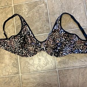 Lilyette leopard print bra 38DDD